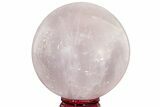 Polished Rose Quartz Sphere - Madagascar #210237-1